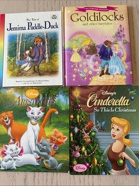 🐸2/$10🐸Story books set of 4 story books with pictures puddle duck goldilocks
